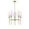 Z-Lite Emily 5 Light Chandelier, Rubbed Brass & Off White 3033-5RB - alternate 7